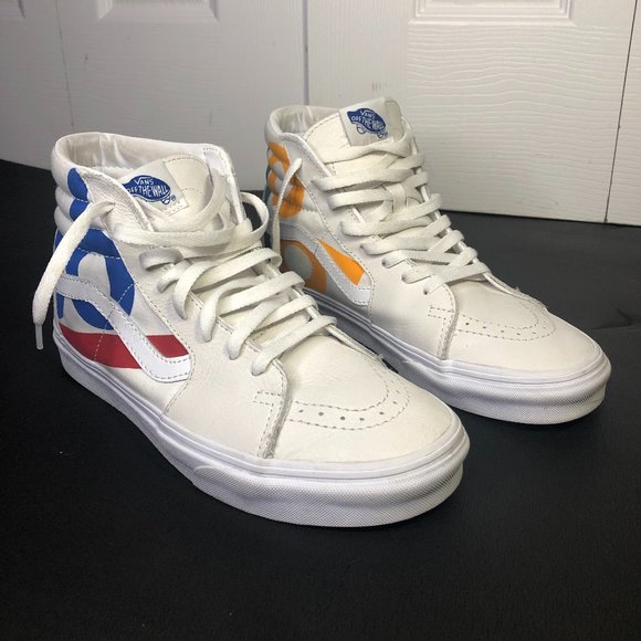 Vans Sk8 Hi Deck Route 66 White Mens 8.5 - Picture 1 of 7